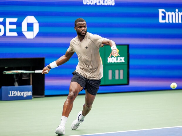 Frances Tiafoe - Luca Nardi practice, US Open, August 21, 2025