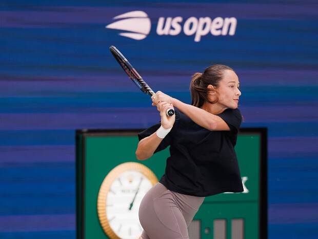 Zeynep Sonmez practice, US Open, August 26, 2026